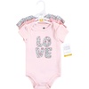 image:imageHudson Baby Baby Girls 3pc Cotton BodysuitsLove Floral