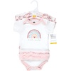 image:imageHudson Baby Baby Girls 3pc Cotton BodysuitsModern Rainbow