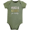 image:imageHudson Baby Baby Girls 3pc Cotton BodysuitsMom Dad Floral