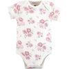 image:imageHudson Baby Baby Girls 3pc Cotton BodysuitsMom Dad Floral