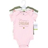 image:imageHudson Baby Baby Girls 3pc Cotton BodysuitsMom Dad Floral