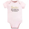image:imageHudson Baby Baby Girls 3pc Cotton BodysuitsMom Dad Toile