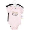 image:imageHudson Baby Baby Girls 3pc Cotton BodysuitsMom Dad Toile