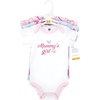 image:imageHudson Baby Baby Girls 3pc Cotton BodysuitsMommys Girl Butterfly