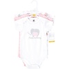 image:imageHudson Baby Baby Girls 3pc Cotton BodysuitsMulti Color Mommy Elephant