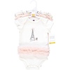 image:imageHudson Baby Baby Girls 3pc Cotton BodysuitsParis Tutu