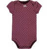 image:imageHudson Baby Baby Girls 3pc Cotton BodysuitsPlum Wildflower