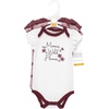 image:imageHudson Baby Baby Girls 3pc Cotton BodysuitsPlum Wildflower