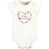 image:imageHudson Baby Baby Girls 3pc Cotton BodysuitsSoft Painted Floral