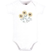 image:imageHudson Baby Baby Girls 3pc Cotton BodysuitsSunflower Love