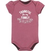 image:imageHudson Baby Baby Girls 3pc Cotton BodysuitsThankful Floral