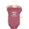 image:imageHudson Baby Baby Girls 3pc Cotton BodysuitsThankful Floral