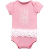 image:imageHudson Baby Baby Girls 3pc Cotton BodysuitsTiny Little Love Tutu