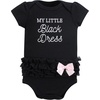 image:imageHudson Baby Baby Girls 3pc Cotton BodysuitsToile Black Dress