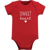 image:imageHudson Baby Baby Girls 3pc Cotton BodysuitsValentine Sweetheart