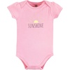 image:imageHudson Baby Baby Girls 3pc Cotton BodysuitsWild Flower Garden