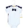 image:imageHudson Baby Infant Boy Cotton Bodysuits Mommys Little Man Bow Tie 36 Months
