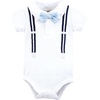 image:imageHudson Baby Unisex Baby Cotton Bodysuits Mommys Little Man Polo 36 Months
