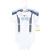 image:imageHudson Baby Unisex Baby Cotton Bodysuits Mommys Little Man Polo 36 Months
