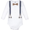 image:imageHudson Baby babyboys Cotton Longsleeve Bodysuits 5packHandsome Like Daddy