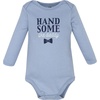 image:imageHudson Baby babyboys Cotton Longsleeve Bodysuits 5packHandsome Like Daddy