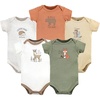 image:imageHudson Baby Girls Forest Deer 03 Months 5Pack Bodysuits 100 Cotton Infant Dailywear