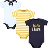 image:imageHudson Baby Unisex Baby Cotton Bodysuits Hola Ladies 3Pack 03 Months