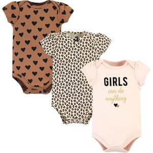 image:imageHudson Baby Baby Girls 3pc Cotton BodysuitsCinnamon Hearts
