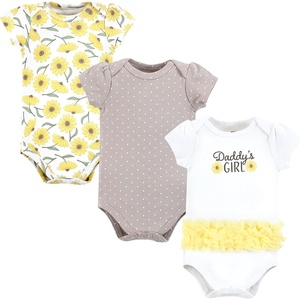image:imageHudson Baby Baby Girls 3pc Cotton BodysuitsDaddys Girl Daisy Tutu