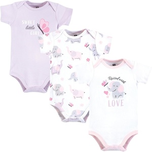 image:imageHudson Baby Baby Girls 3pc Cotton BodysuitsElephant Butterfly