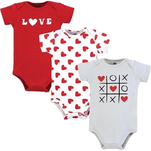 image:imageHudson Baby Baby Girls 3pc Cotton BodysuitsLove Hearts