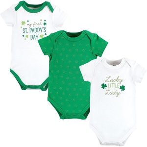 image:imageHudson Baby Baby Girls 3pc Cotton BodysuitsLucky Lady