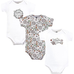image:imageHudson Baby Baby Girls 3pc Cotton BodysuitsMamas Bestie Flower