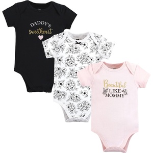 image:imageHudson Baby Baby Girls 3pc Cotton BodysuitsMom Dad Toile