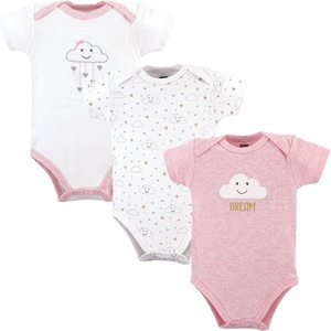 image:imageHudson Baby Baby Girls 3pc Cotton BodysuitsPink Clouds