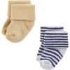 image:imageTouched by Nature Unisex Baby Organic Cotton BodysuitsBlue Brown Stripes