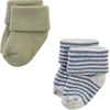 image:imageTouched by Nature Unisex Baby Organic Cotton BodysuitsBlue Sage Stripe