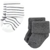 image:imageTouched by Nature Unisex Baby Organic Cotton BodysuitsGray Stripe 12 Pack