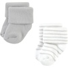 image:imageTouched by Nature Unisex Baby Organic Cotton BodysuitsGray Stripe 12 Pack