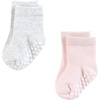 image:imageTouched by Nature Unisex Baby Organic Cotton BodysuitsPink Gray Basic
