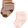 image:imageTouched by Nature Unisex Baby Organic Cotton BodysuitsPink Tan Stripe