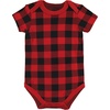 image:imageHudson Baby Unisex Baby Cotton Bodysuits Buffalo Plaid Family 1218 Months