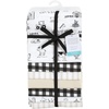 image:imageLittle Treasure Luvable Friends Cotton Poly Flannel Receiving Blankets Multipack Pink Garden 30x30 inchesBlack Neutral Farm