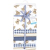 image:imageLittle Treasure Luvable Friends Cotton Poly Flannel Receiving Blankets Multipack Pink Garden 30x30 inchesBlue Gentleman Bear