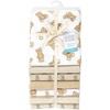 image:imageLittle Treasure Luvable Friends Cotton Poly Flannel Receiving Blankets Multipack Pink Garden 30x30 inchesBrown Teddy Bears