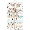 image:imageLittle Treasure Luvable Friends Cotton Poly Flannel Receiving Blankets Multipack Pink Garden 30x30 inchesBrown Woodland Pals