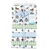 image:imageLittle Treasure Luvable Friends Cotton Poly Flannel Receiving Blankets Multipack Pink Garden 30x30 inchesGreen Bugs