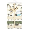 image:imageLittle Treasure Luvable Friends Cotton Poly Flannel Receiving Blankets Multipack Pink Garden 30x30 inchesGreen Going on Safari