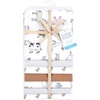 image:imageLittle Treasure Luvable Friends Cotton Poly Flannel Receiving Blankets Multipack Pink Garden 30x30 inchesGrey Farm World