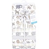 image:imageLittle Treasure Luvable Friends Cotton Poly Flannel Receiving Blankets Multipack Pink Garden 30x30 inchesGrey Neutral Safari